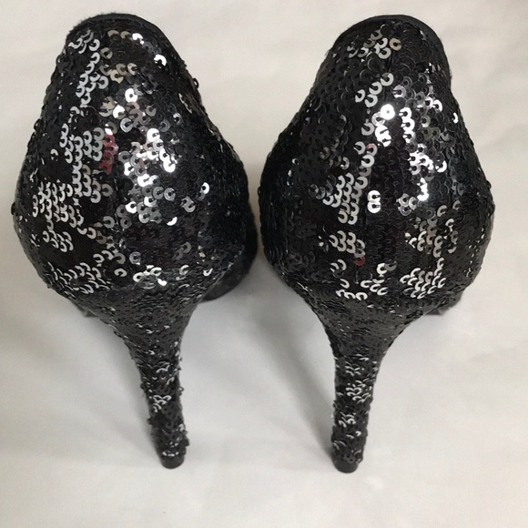 White House Black Market Athena Sequin Heels - Picture 6 of 8